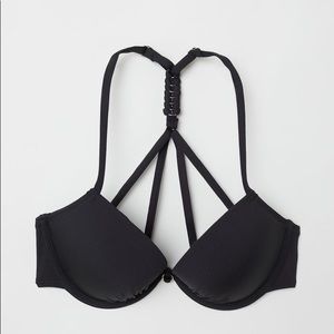 NWOT H&M Push Up Bikini Top with Metal Accents